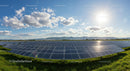 Solar Panels Under Blue Sky on a Sunny Day