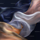 Elegant Flowing Silk in Artistic Drapery