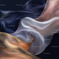 Elegant Flowing Silk in Artistic Drapery