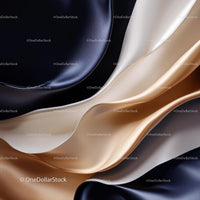 Elegant Waves in Luxurious Satin Fabric