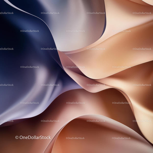 Abstract Elegant Silk Fabric with Flowing Folds