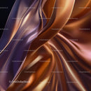 Luxurious Silk Fabric in Copper and Purple Tones