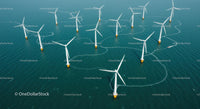 Offshore Wind Farm Generating Sustainable Energy