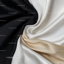 Elegant Swirling Silk in Black, White, and Beige Tones
