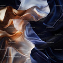 Elegant Flowing Silk Fabric with Luxurious Folds