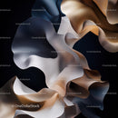 Elegant Abstract Curves with Metallic Hues
