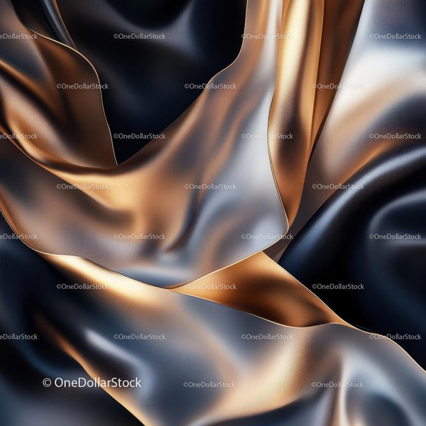 Elegant Drapery with Gold and Silver Metallic Texture