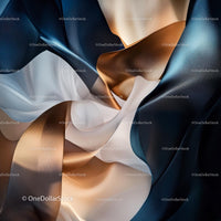 Elegant Abstract Fabric with Smooth Waves and Silky Texture
