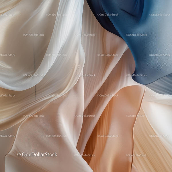 Flowing Textures of Soft Pastel Fabric