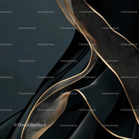 Black and Gold Abstract Mesh Waves