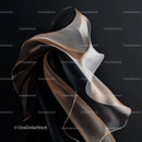 Elegant Flowing Fabric on Black Background