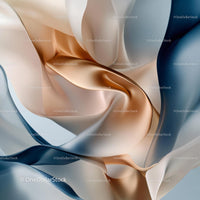 Elegant Flowing Fabric with Soft Beige and Blue Hues