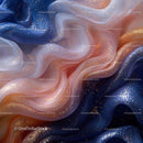 Shimmering Fabric with Glittering Waves and Pastel Hues