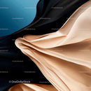 Elegant Flowing Fabric in Black and Beige