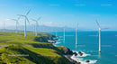 Wind Turbines on Pristine Coastal Hills