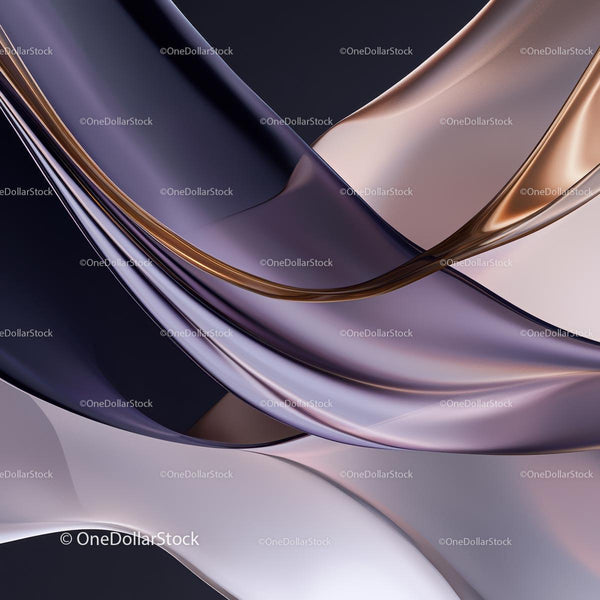 Elegant Flowing Curves in Modern Abstract Design