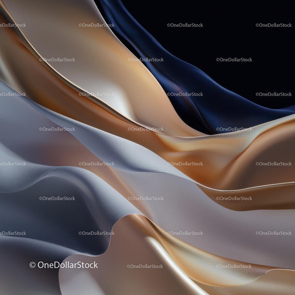 Flowing Silk Waves in Elegant Gradient Colors