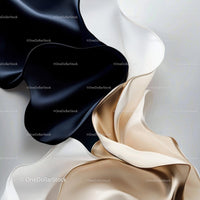 Elegant Silk Fabrics with Flowing Waves and Textures