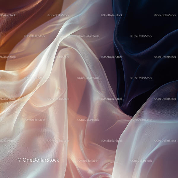 Elegant Flowing Silk in Soft Pastel Colors