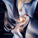 Abstract Silk Waves in Elegant Swirls
