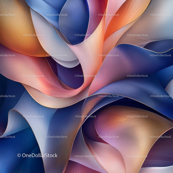 Dynamic Waves of Colorful Abstract Art