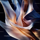 Elegant Waves of Flowing Silk Fabric in Soft Color Tones