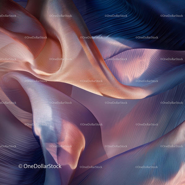 Vibrant Abstract Flowing Fabric with Wave Patterns