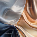 Luxurious Silk Fabric with Elegant Folds in Pastel Shades