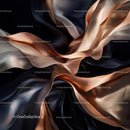 Elegant Flowing Silk with Bronze and Gold Highlights