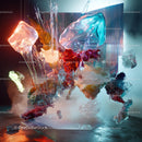 Colorful Abstract Art Installation with Dynamic Shapes