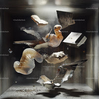 Abstract Sculpture with Translucent Elements