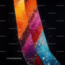 Vibrant Abstract Patterns with Dynamic Lines