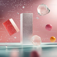 Abstract Geometric Composition with Floating Shapes