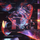 Futuristic Abstract Art with Neon Light Reflections