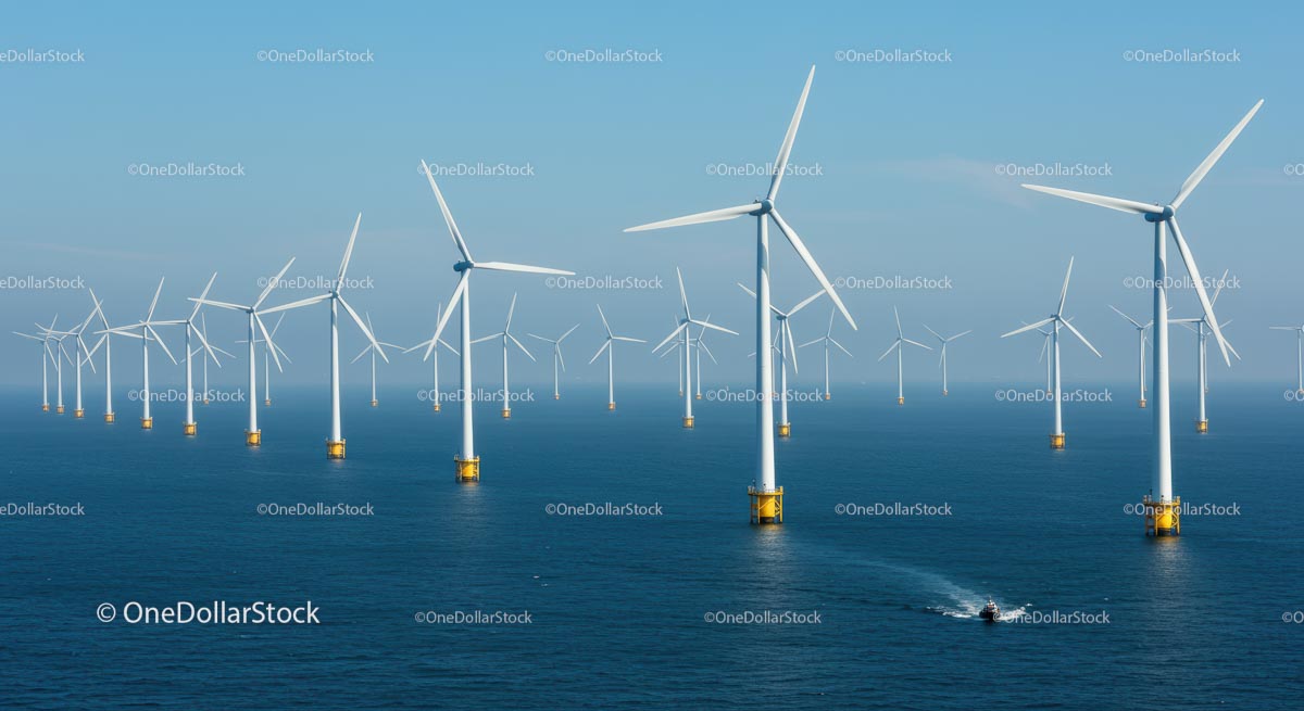 Expansive Offshore Wind Turbines on Open Sea