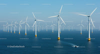 Expansive Offshore Wind Turbines on Open Sea