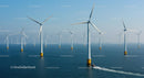 Offshore Wind Farm with Multiple Turbines in Ocean