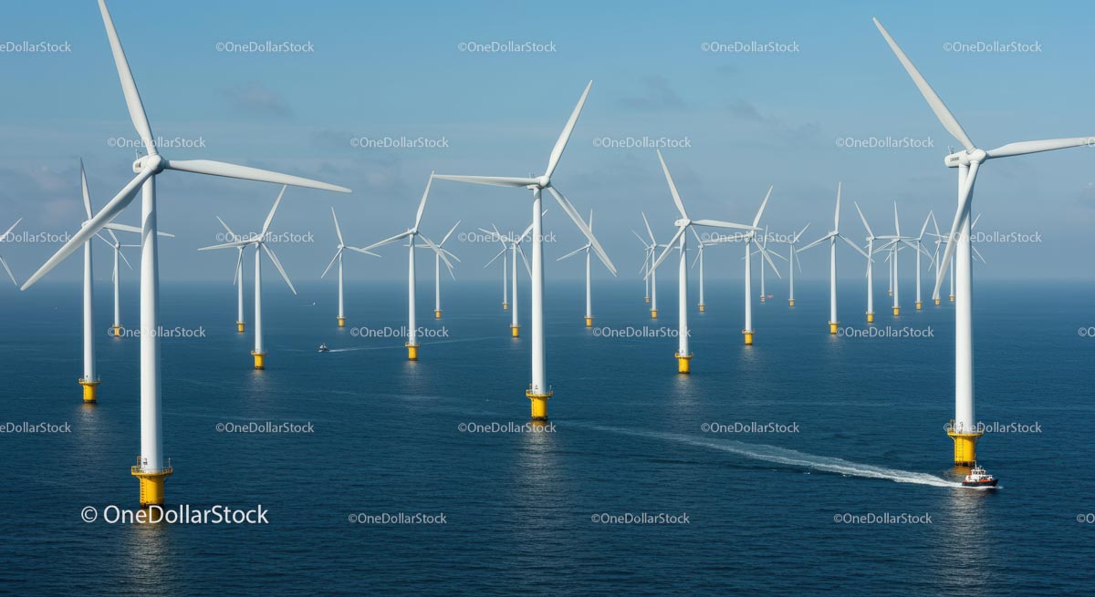 Offshore Wind Turbines in Vast Ocean Waters