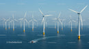 Offshore Wind Turbines on a Calm Sea