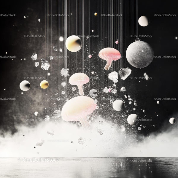 Floating Abstract Objects in Surreal Cosmic Space