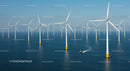 Offshore Wind Turbines in Vast Ocean Landscape