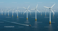 Offshore Wind Turbines Harnessing Ocean Breeze