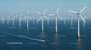 Offshore Wind Farm with Multiple Turbines in Ocean