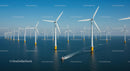 Offshore Wind Farm Generating Renewable Energy
