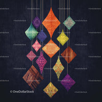 Vibrant Textile Kites with Geometric Patterns