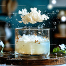 Dynamic Bubble Experiment with Floating Particles