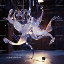 Abstract Fluid Art with Glass in Dynamic Motion