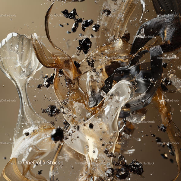 Dynamic Abstract Composition with Fluid Motion