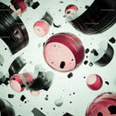 Floating Geometric Spheres in Surreal Abstract Design