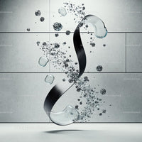 Dynamic Abstract Design with Water Drops and Fluid Shapes